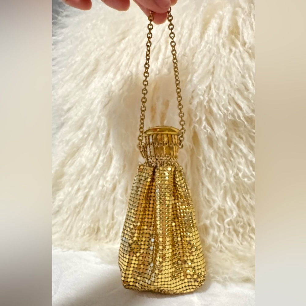 Vintage Whiting & Davis Gold Mesh Beggar's Evening Mini Bag